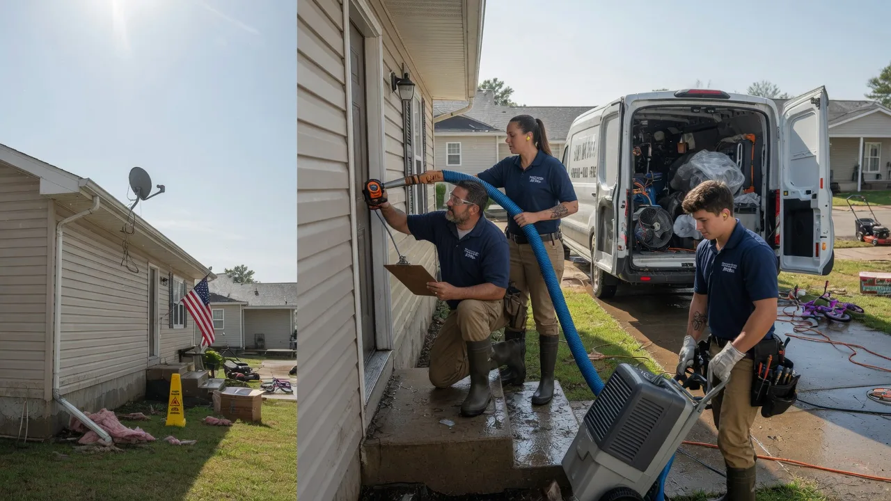 Ceiling Water Damage Restoration in Dexter, KS near me